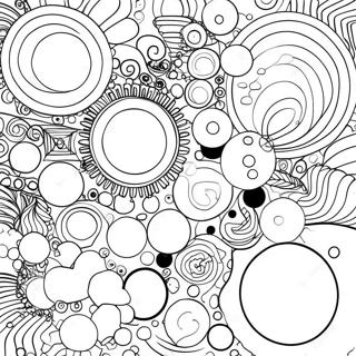 Kandinsky Colorful Circles Coloring Page 50863-40722