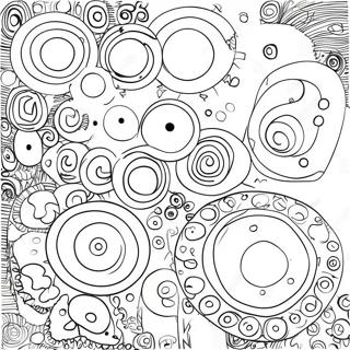 Kandinsky Colorful Circles Coloring Page 50863-40723