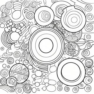 Kandinsky Colorful Circles Coloring Page 50863-40724