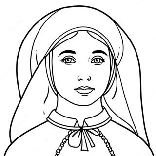 St Bernadette Coloring Pages