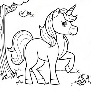 Princess Horse Coloring Pages