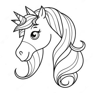 Princess Horse Coloring Page 50892-40750