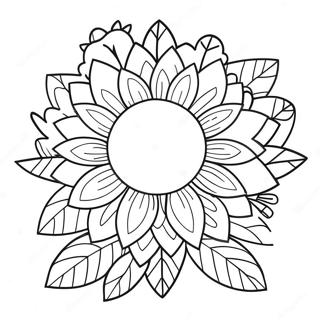 Simple Flower Border Coloring Page 50912-40764