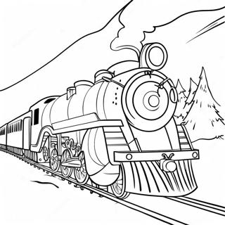 Polar Express Coloring Pages