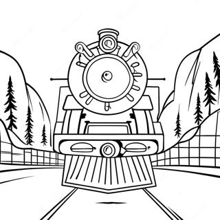 Polar Express Coloring Page 5091-4244