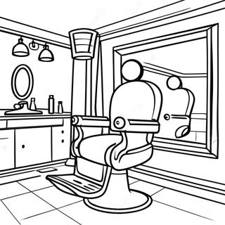 Barber Coloring Pages