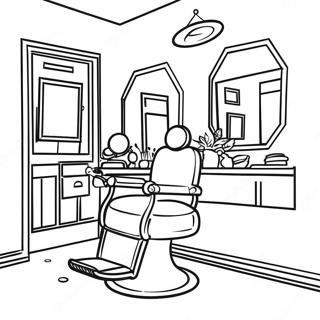 Barber Shop Coloring Page 50922-40770