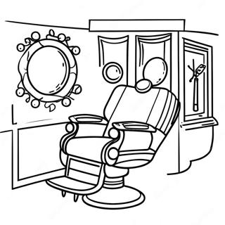 Barber Shop Coloring Page 50922-40771