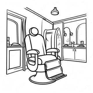 Barber Shop Coloring Page 50922-40772