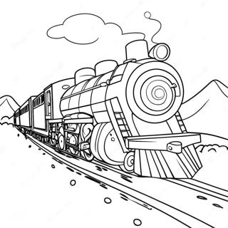 Polar Express Coloring Pages