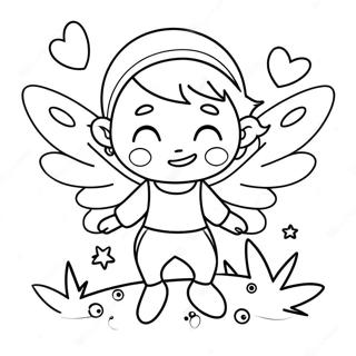 Mischievous Boy Fairy With Sparkling Wings Coloring Page 50933-40781