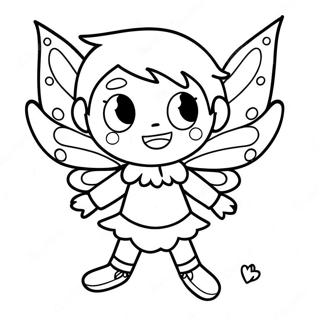 Mischievous Boy Fairy With Sparkling Wings Coloring Page 50933-40782