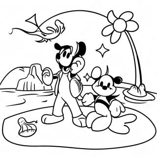 Disney Summer Coloring Pages