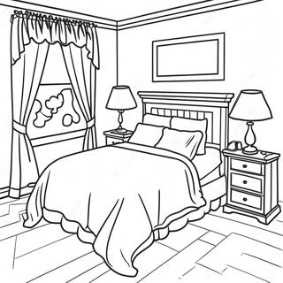 Dream Bedroom Coloring Pages