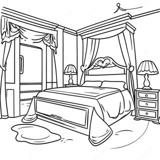 Dream Bedroom Coloring Page 50952-40798