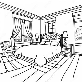 Dream Bedroom Coloring Page 50952-40799