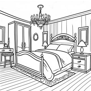 Dream Bedroom Coloring Page 50952-40800