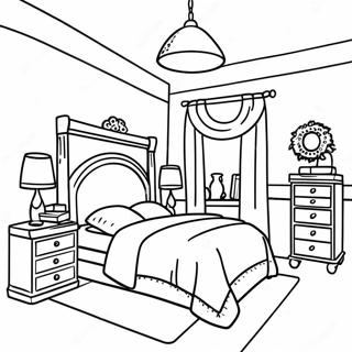 Dream Bedroom Coloring Pages