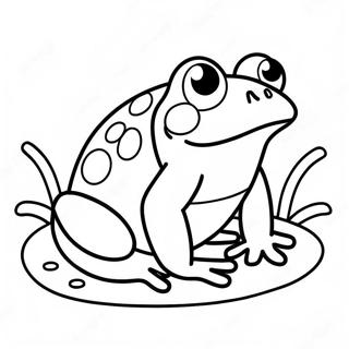 Kawaii Frog Coloring Pages