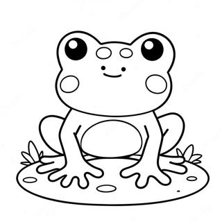 Kawaii Frog Coloring Page 50972-40815