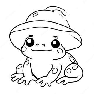 Kawaii Frog Coloring Pages