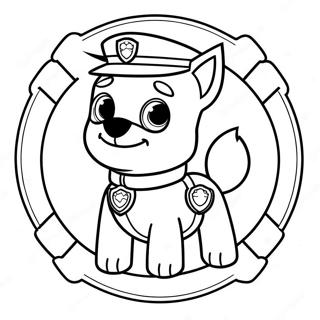 Paw Patrol Badge Coloring Pages