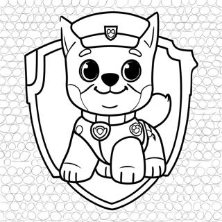 Paw Patrol Badge Coloring Page 50992-40828