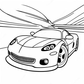 Fast Sports Car Racing Coloring Page 51003-40838