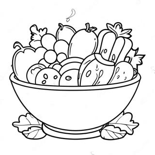 Salad Coloring Pages