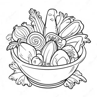 Salad Coloring Pages