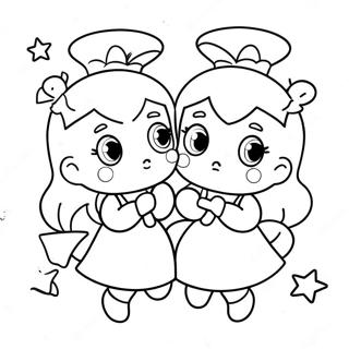 Little Twin Stars Coloring Pages