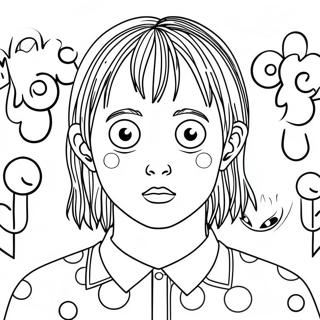 Junji Ito Horror Coloring Page 51022-40848