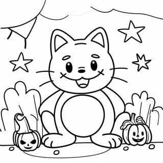 Garfield Halloween Coloring Page 51032-40859