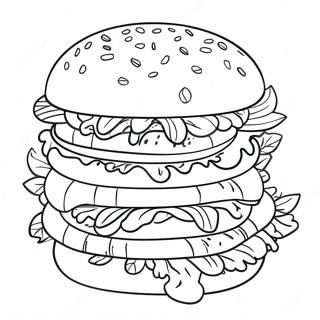 Whopper Burger Coloring Page 51083-40905