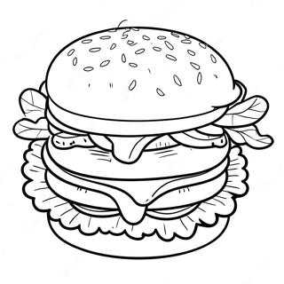 Whopper Burger Coloring Page 51083-40906