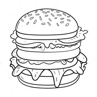 Whopper Burger Coloring Page 51083-40908