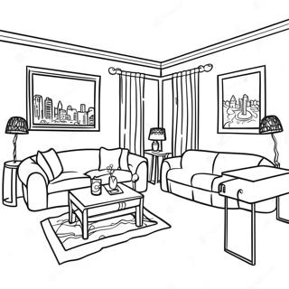 Apartment Interior Coloring Page 51102-40910