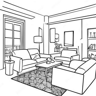 Apartment Interior Coloring Page 51102-40911