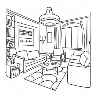 Apartment Interior Coloring Page 51102-40912