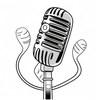 Microphone Coloring Pages