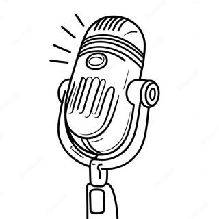 Vintage Microphone Coloring Page 51113-40926