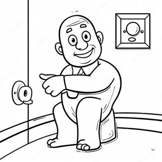 Funny Skibidi Toilet Camera Man Coloring Page 51133-40946