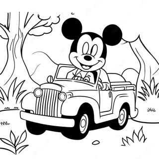 Mickey Mouse Safari Adventure Coloring Page 51142-40943