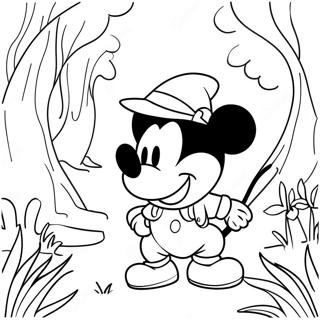 Mickey Mouse Safari Adventure Coloring Page 51142-40944