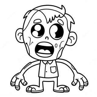 Zombie Among Us Coloring Pages