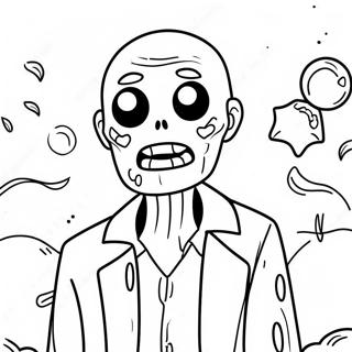 Zombie Among Us Character Coloring Page 51162-40963