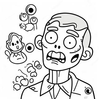 Zombie Among Us Character Coloring Page 51162-40964