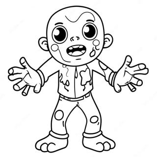 Cute Zombie Among Us Coloring Page 51163-43087