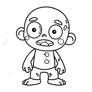 Cute Zombie Among Us Coloring Page 51163-43088