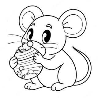 Christmas Mouse Coloring Page 51182-40974